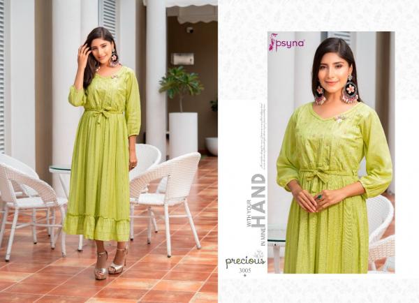 Psyna Precious 3 Designer Ethnic Wear Long Kurti 